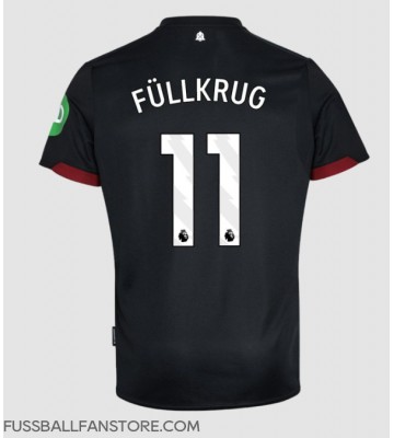 West Ham United Niclas Fullkrug #11 Replik Auswärtstrikot 2024-25 Kurzarm